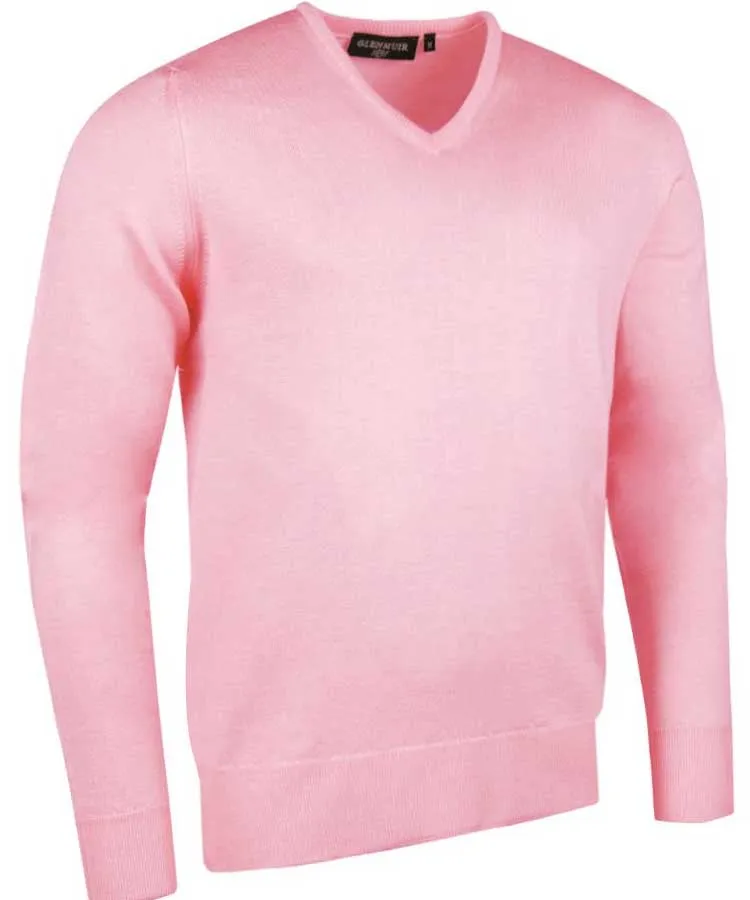 40% OFF GLENMUIR Mens Wilkie V-Neck Sweater - Fine Merino Wool - Charcoal - Size: SMALL & MEDIUM