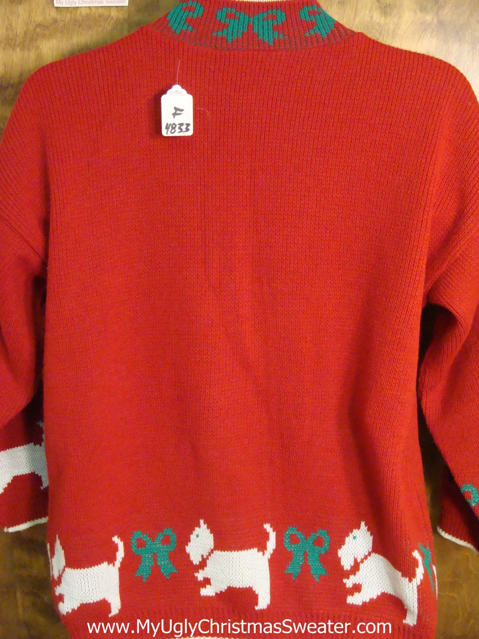 80s Dog Themed Ugly Christmas Jumper