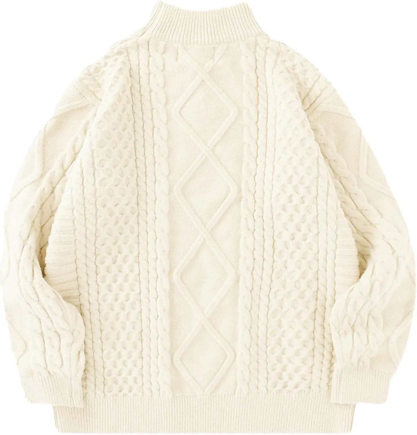 Aelfric Eden Oversized Sweater for Women Turtleneck Long Sleeve Sweater Arctic Velvet Knit Pullover