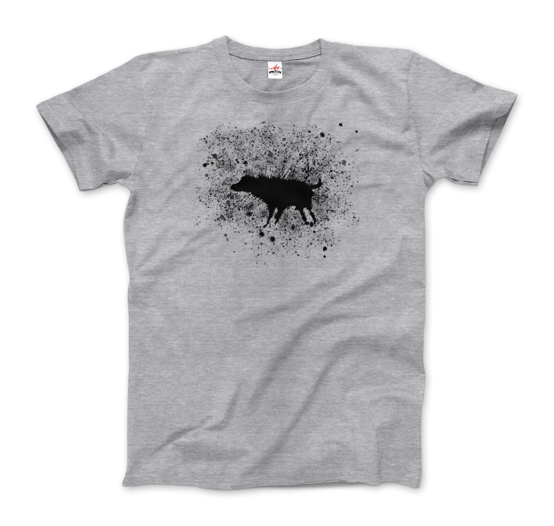 Banksy Wet Dog Splatter 2007 Street Art T-Shirt