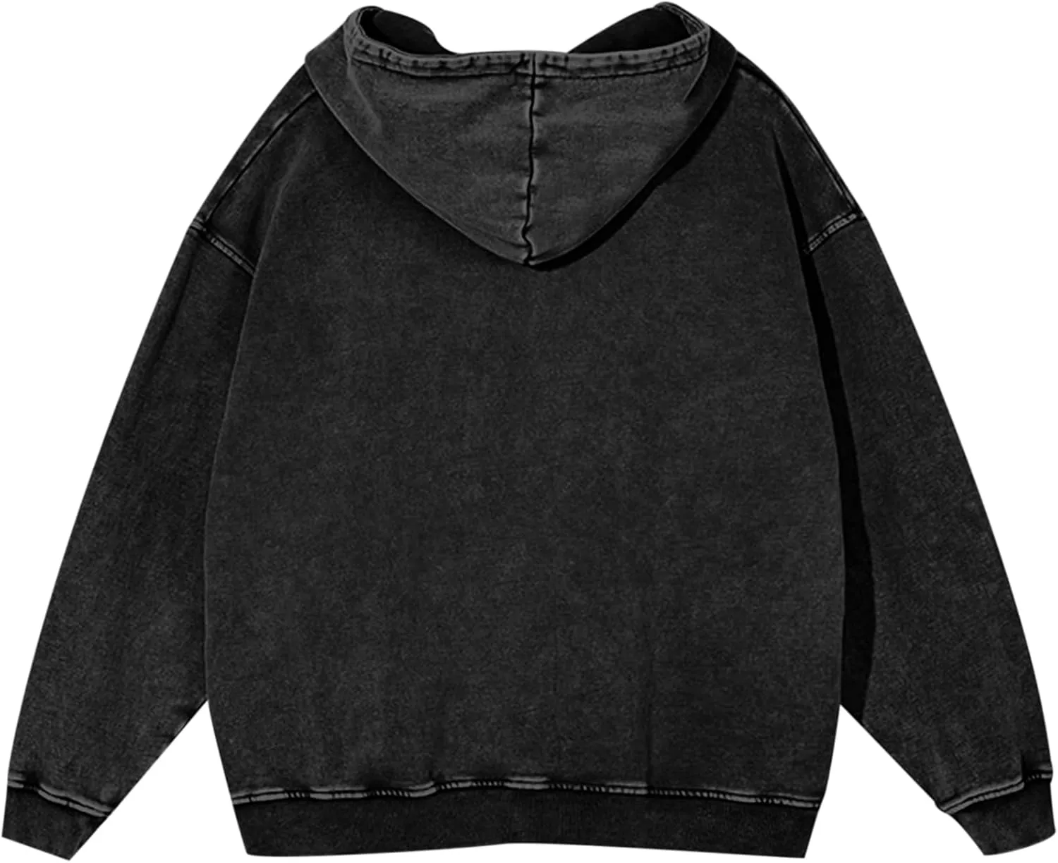 BINTEHGS Mens Oversized Hoodie Vintage Acid Wash Hoodie Baggy Cotton hooded Sweatshirts Unisex Distressed Pullover Streetwear