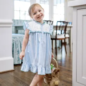 Bitsy Blue Gingham Easter Dress