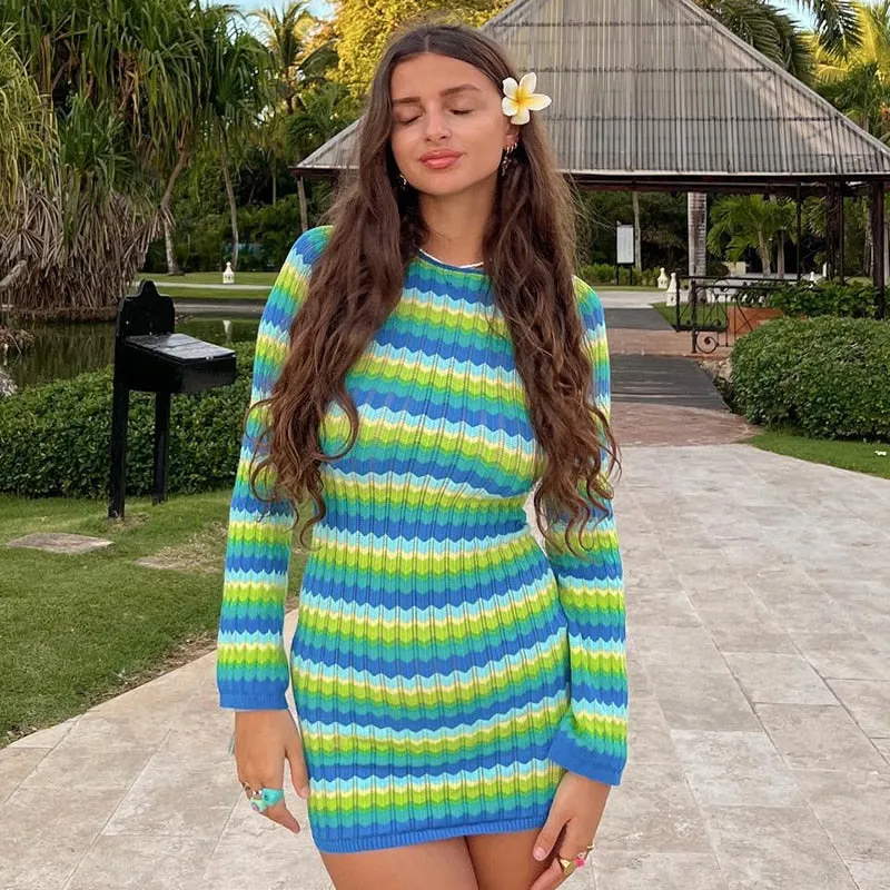 FLYTONN-Sexy spring and summer dresses, party dresses, graduation gifts,'Beach Please' Vacation Bodycon Dress