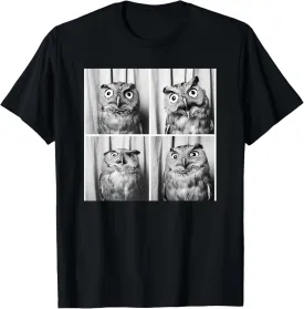 Funny Owl Face Owl Lover Funny Bird Wildlife T-Shirt, Small