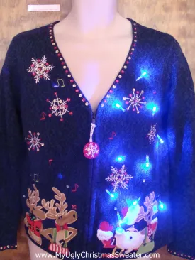 Reindeer Games Light Up Ugly Christmas Jumper