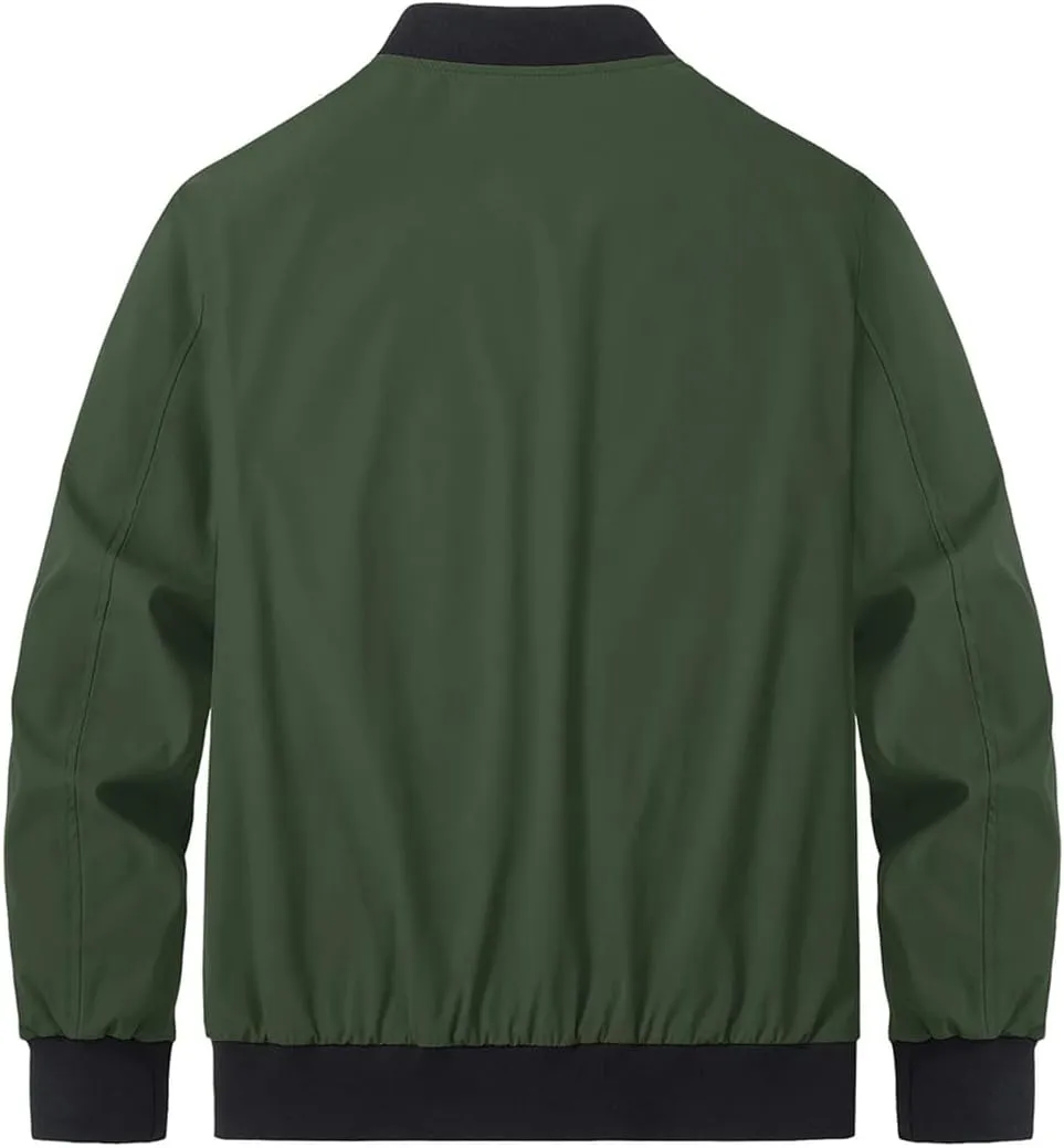 Spring Windbreaker Mens Bomber Jackets Outdoor Basketball Jackets Sportswear Coats With Pocket