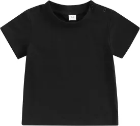 Toddler Baby Boy Girl Short Sleeve Crew Neck T Shirt Pullover Sweatshirt Summer Basic Tee Solid Casual Clothes