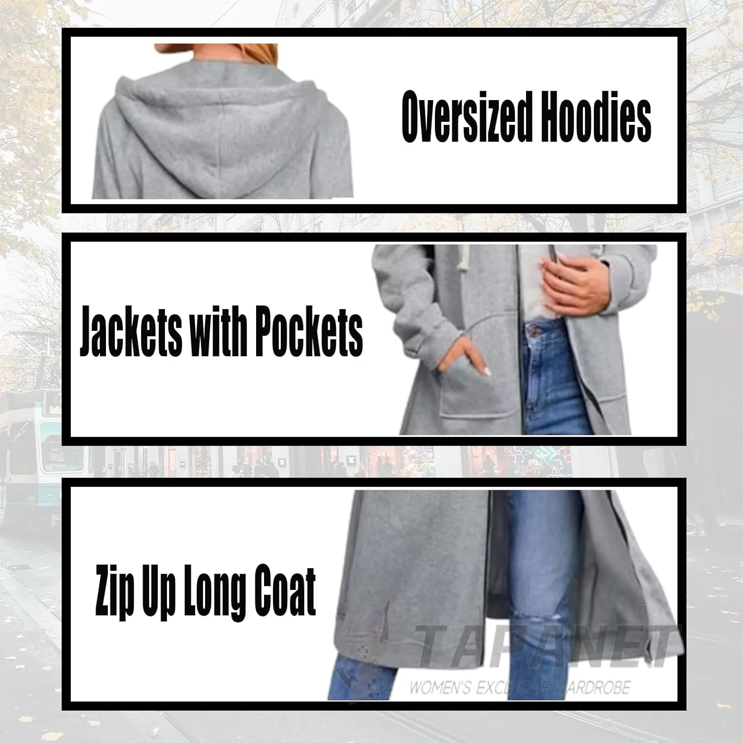 Womens Long Sweatshirts Oversized Zip Up Hoodies Knee length Long Fleece Tunic Sweatshirts Hoodie Fall Jackets Coats