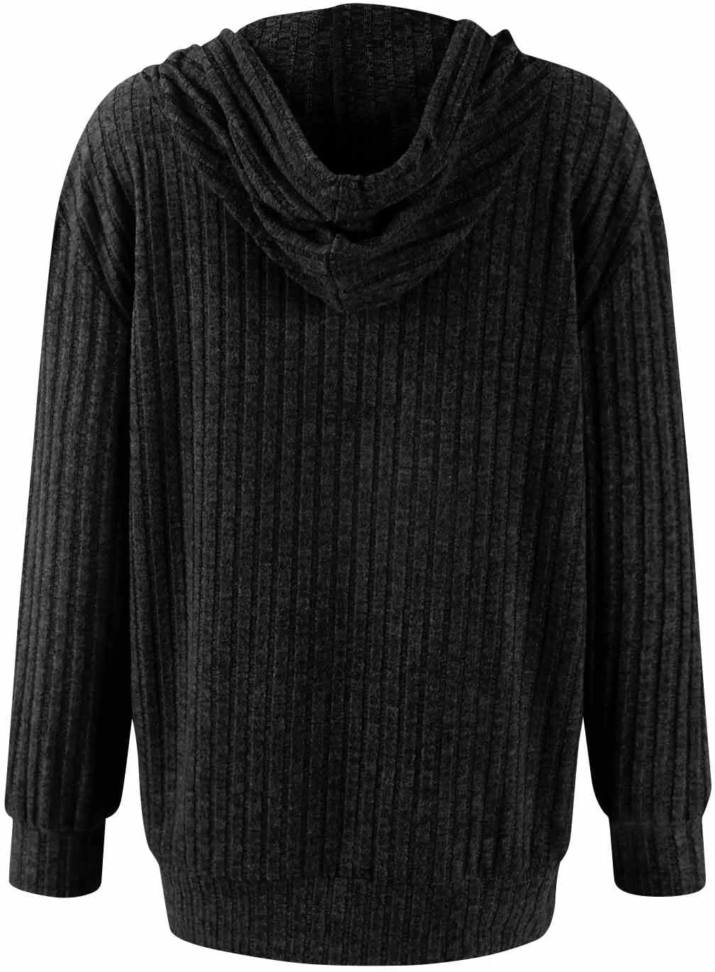 Zip Up Hoodie Women Oversized Sweaters Hoodies Casual Drawstring Lightweight Knit Workout Zip Up Jackets with Pockets